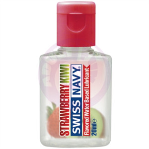 Swiss Navy Flavors Water-Based Lubricant -  Strawberry Kiwi - 20 ml