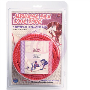 Japanese Silk Love Rope - 5m/ 16 Ft - Red