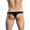 Sport Thong Athletic Mesh - Small - Black and Grey
