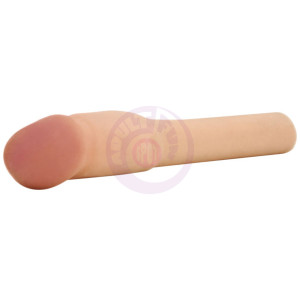 Cyberskin 4 In. Xtra Thick Vibrating Transformer Penis Extension - Light