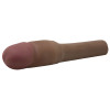 Cyberskin 4 In. Xtra Thick Vibrating Transformer Penis Extension - Dark